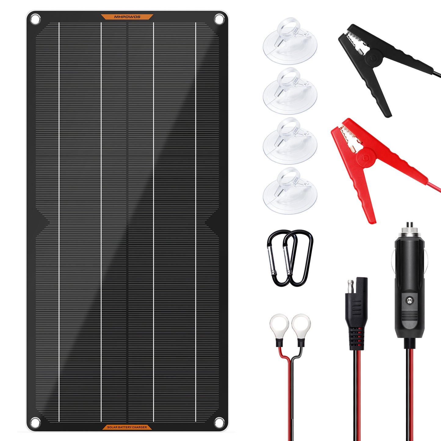 MHPOWOS 50W Solar-Batterie-Erhaltungsladegerät