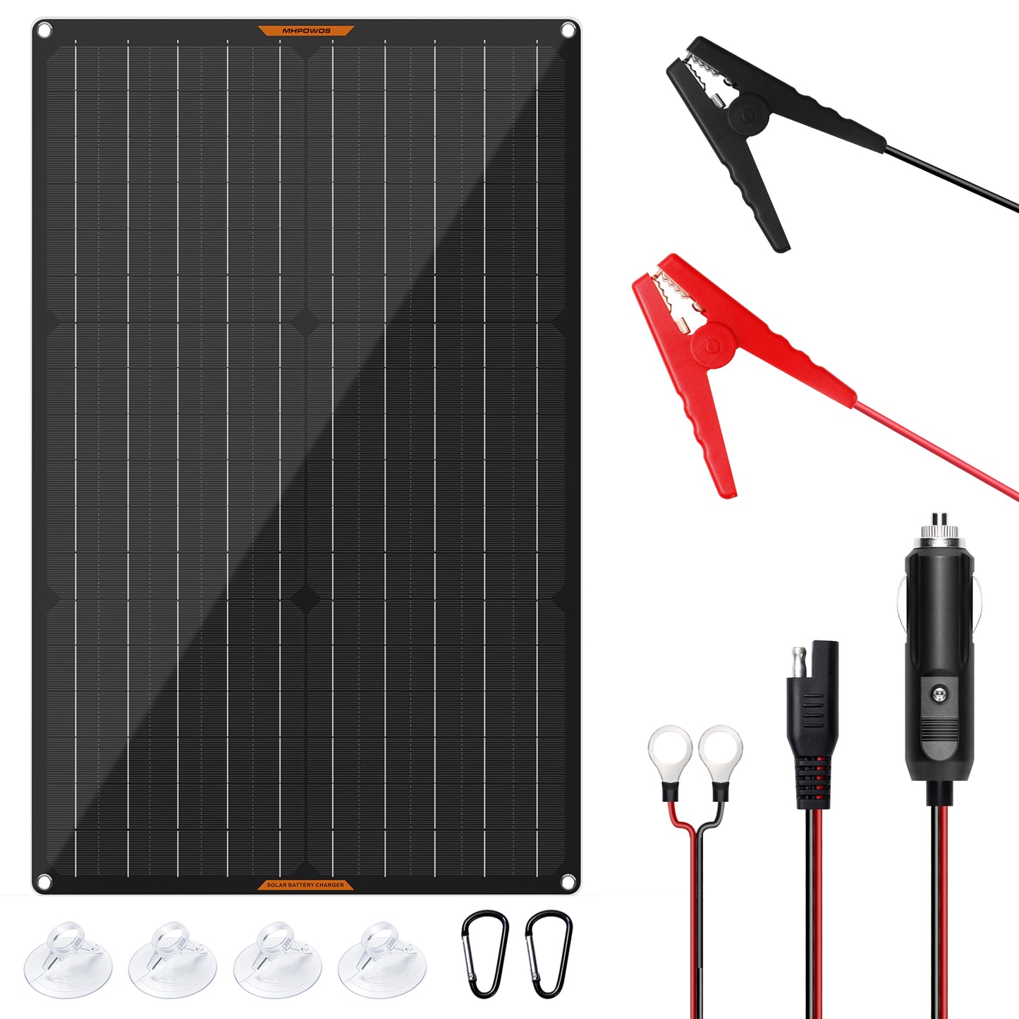 MHPOWOS 50W Solar-Batterie-Erhaltungsladegerät