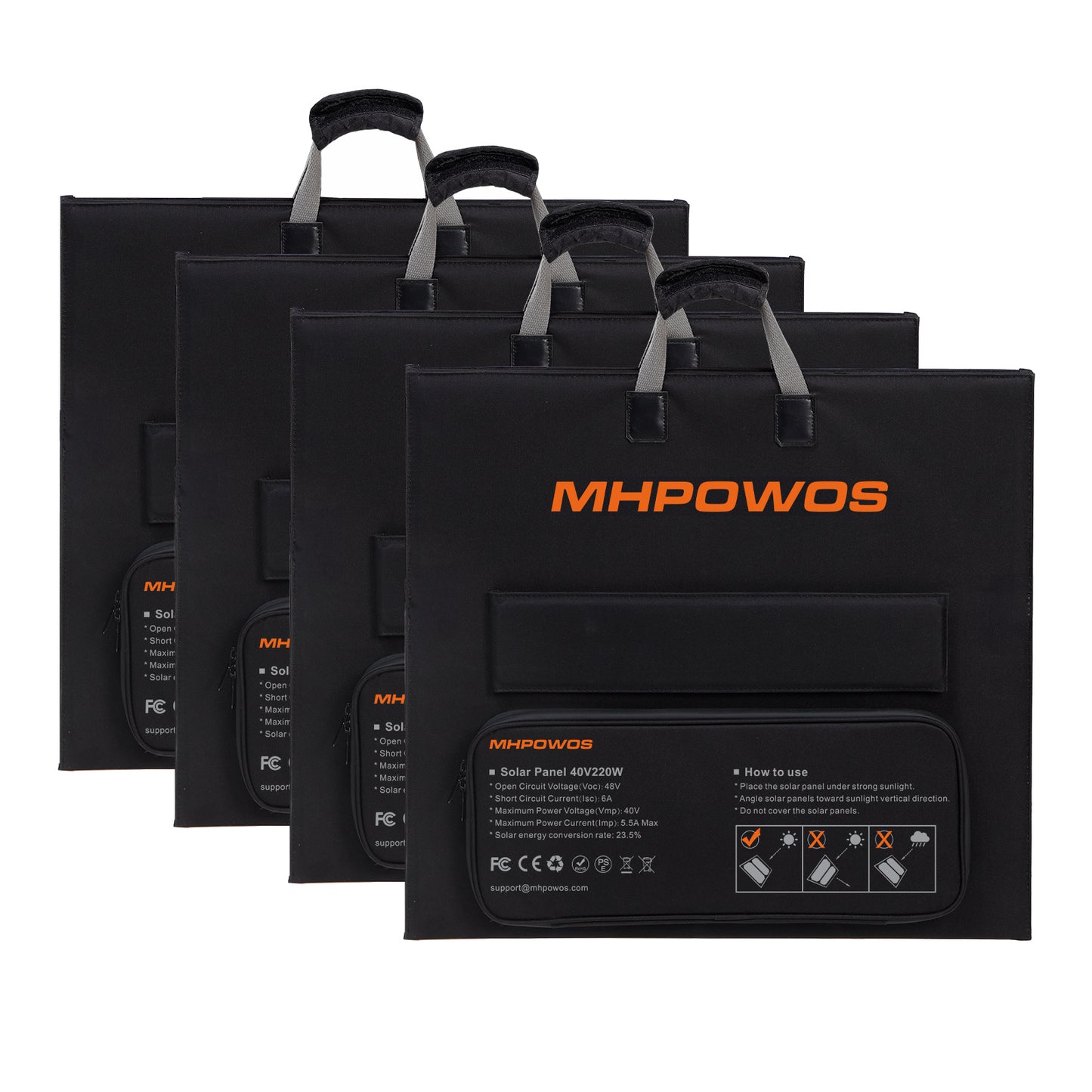 MHPOWOS 400W faltbares Solarpanel