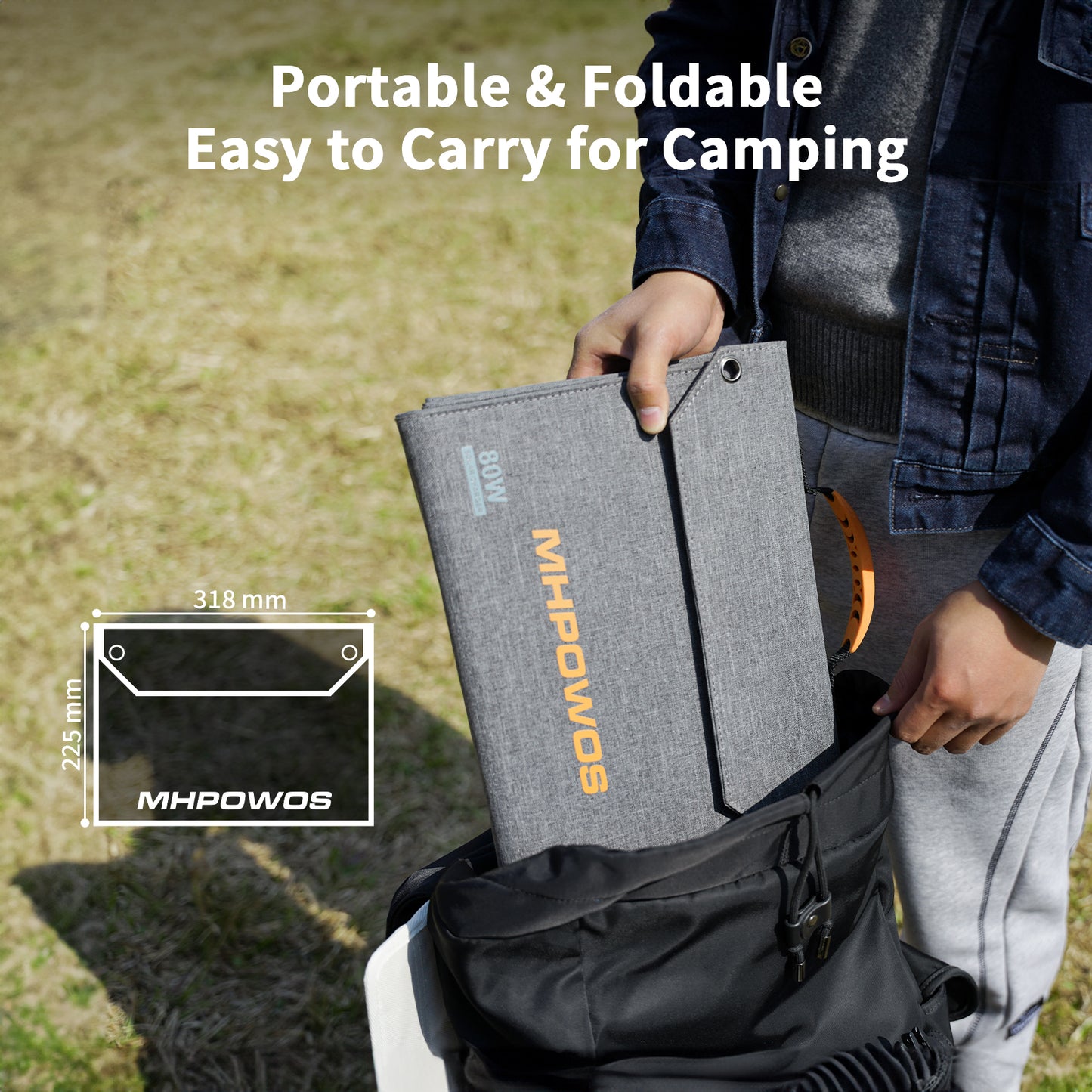 MHPOWOS 110W faltbares Solarpanel