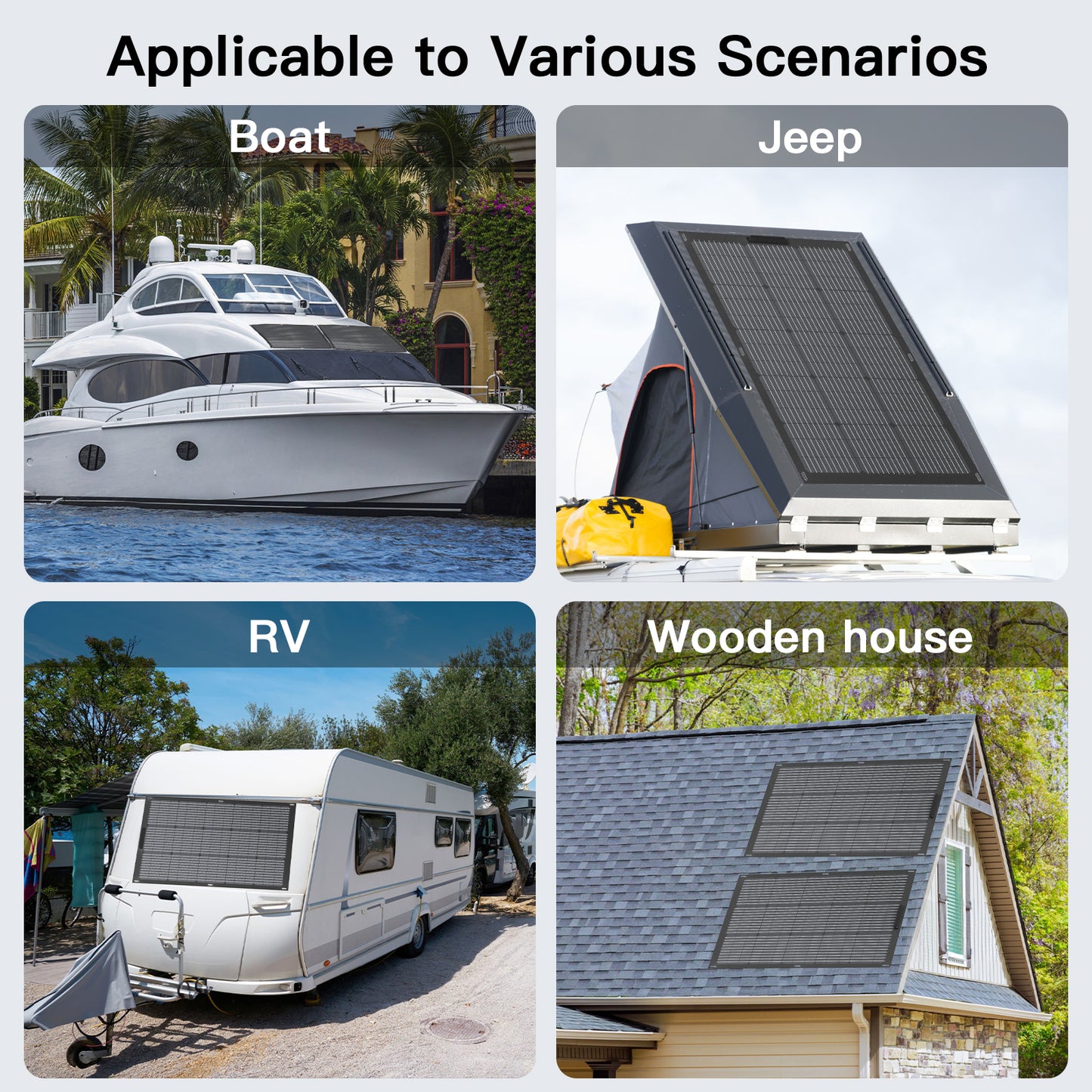 MHPOWOS 100W Flexible Solar Panel