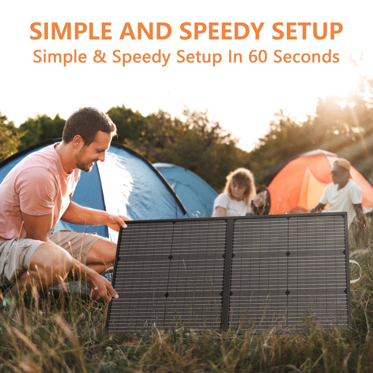 MHPOWOS 110W Foldable Solar Panel