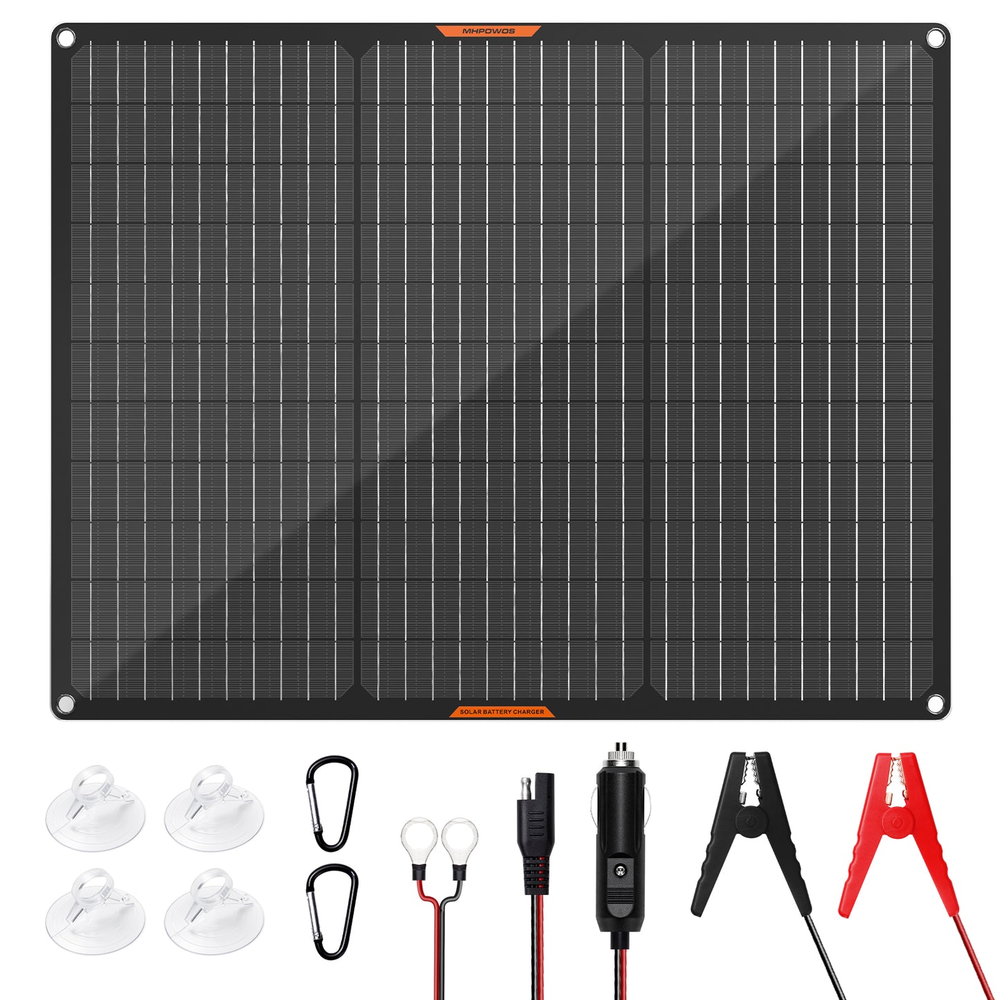 MHPOWOS 50W Solar-Batterie-Erhaltungsladegerät