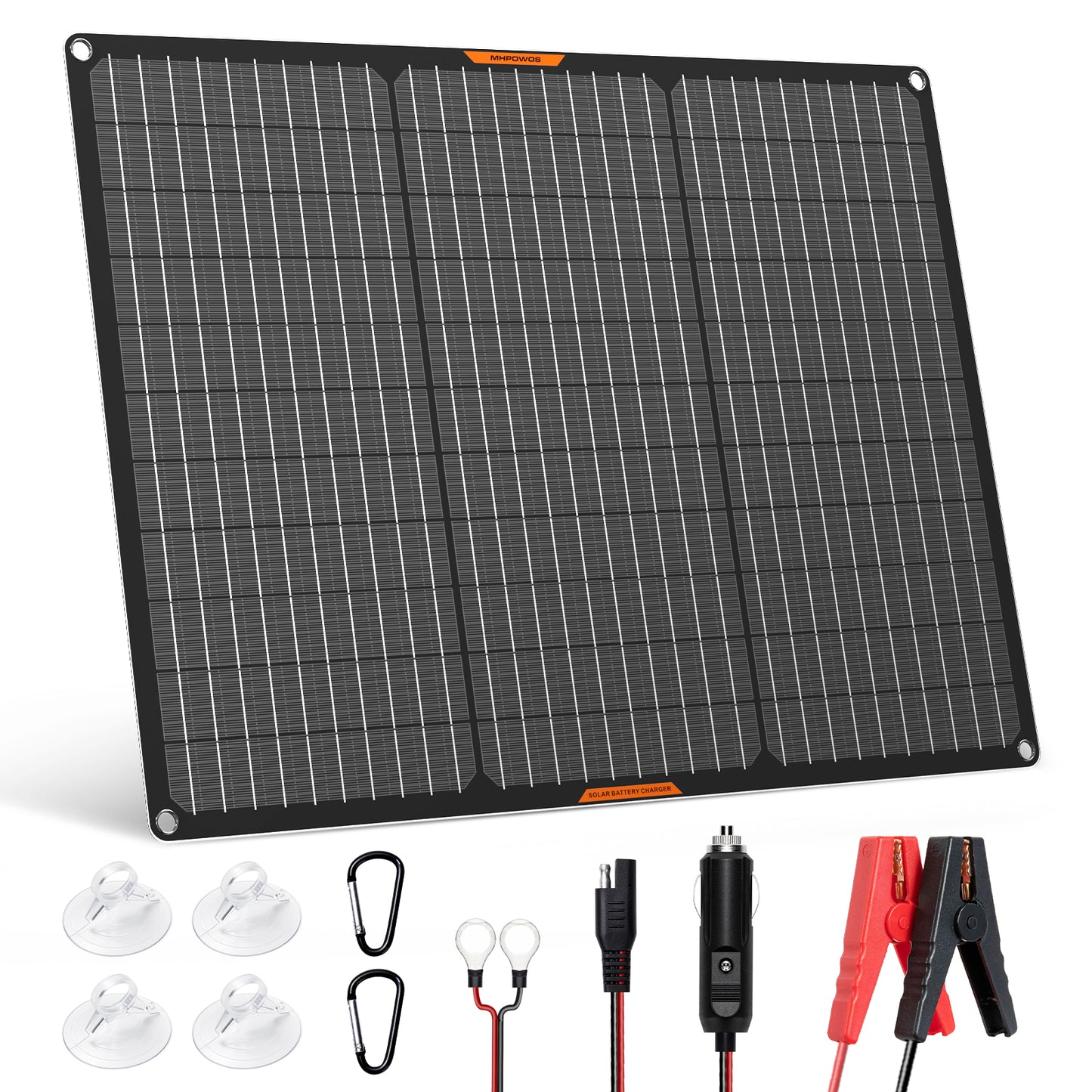 MHPOWOS 50W Solar-Batterie-Erhaltungsladegerät