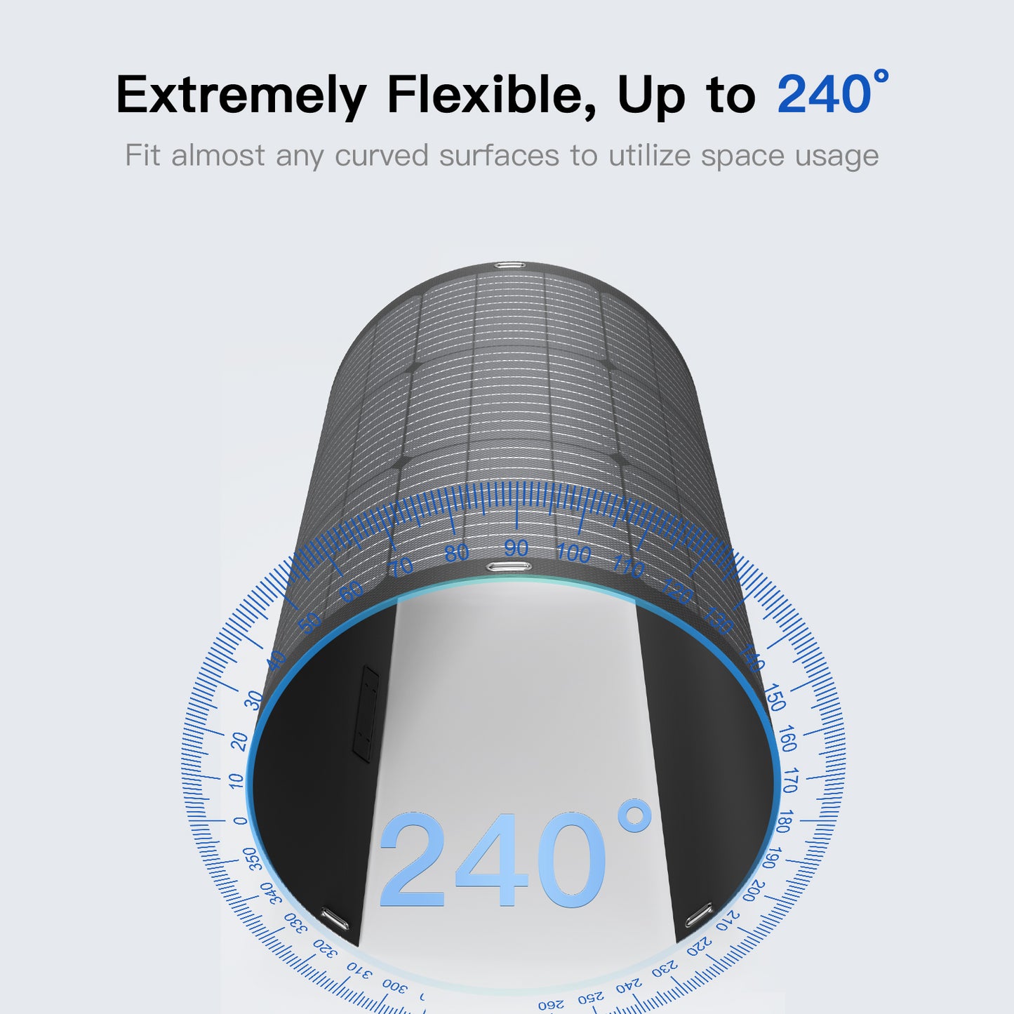 MHPOWOS 100W Flexible Solar Panel