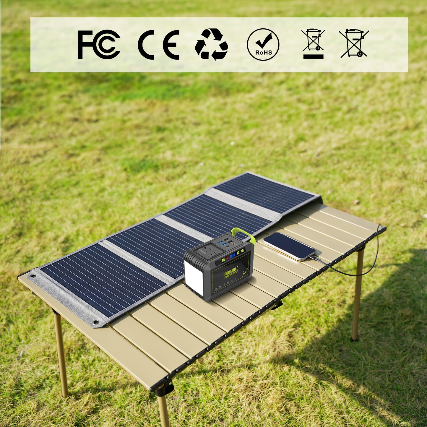 MHPOWOS 40W Portable Solar Panel
