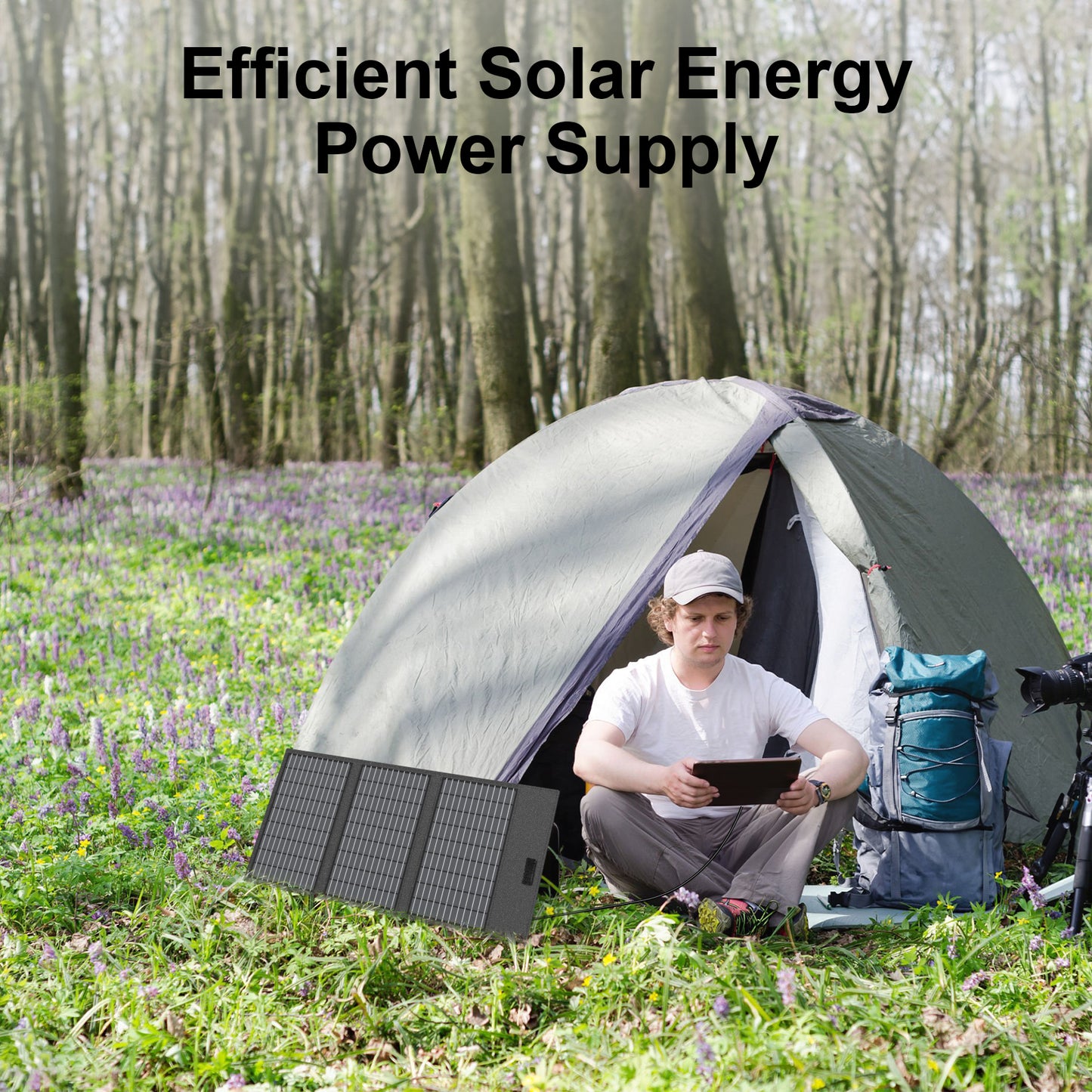 MHPOWOS 45W Portable Solar Panel