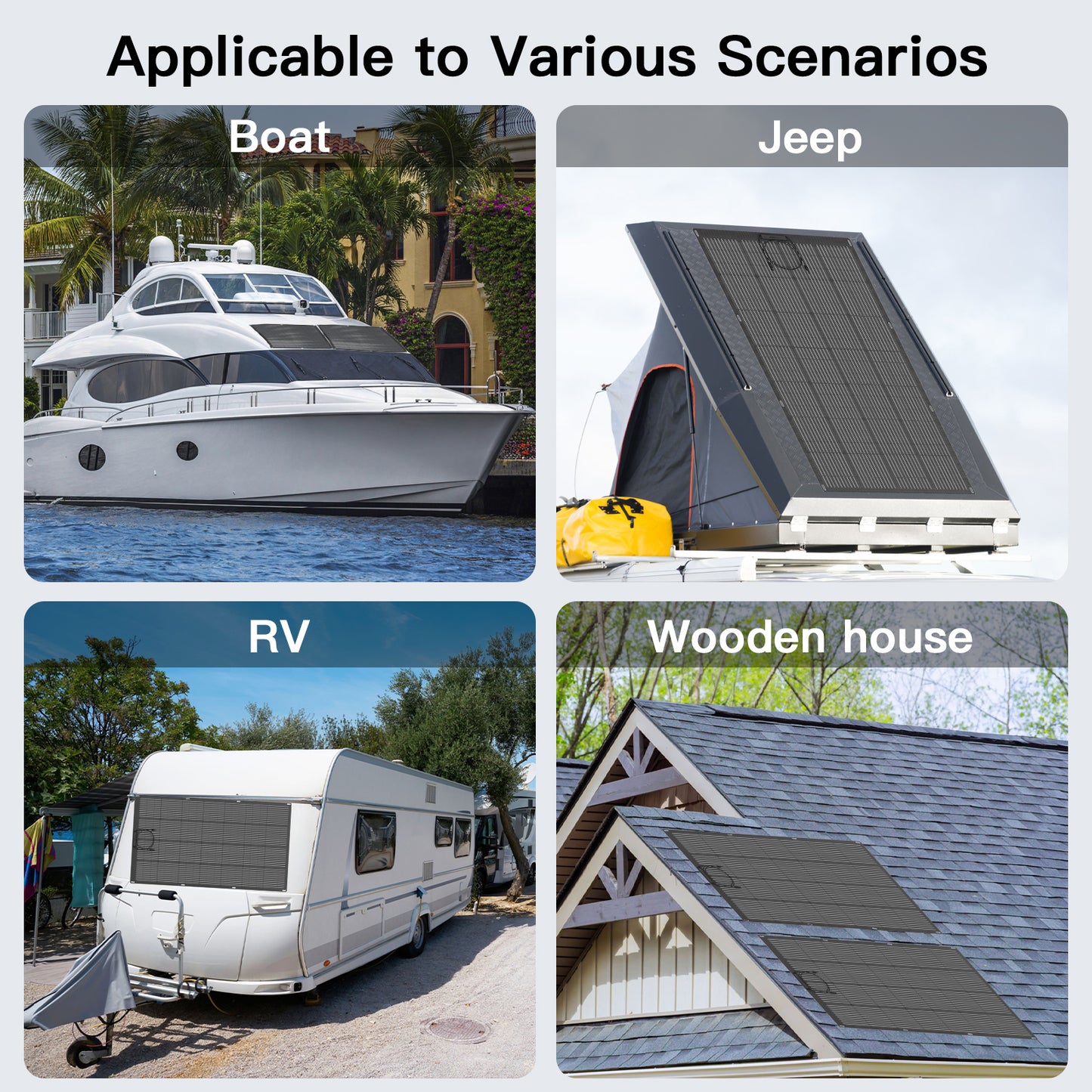 MHPOWOS 200W Flexible Solar Panel