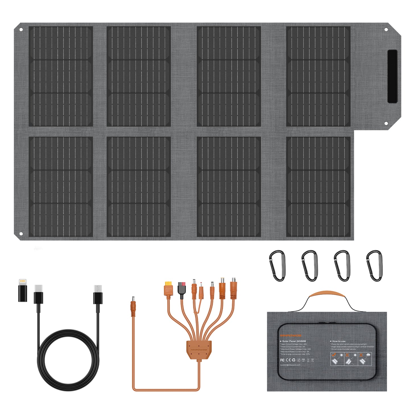 MHPOWOS 110W faltbares Solarpanel