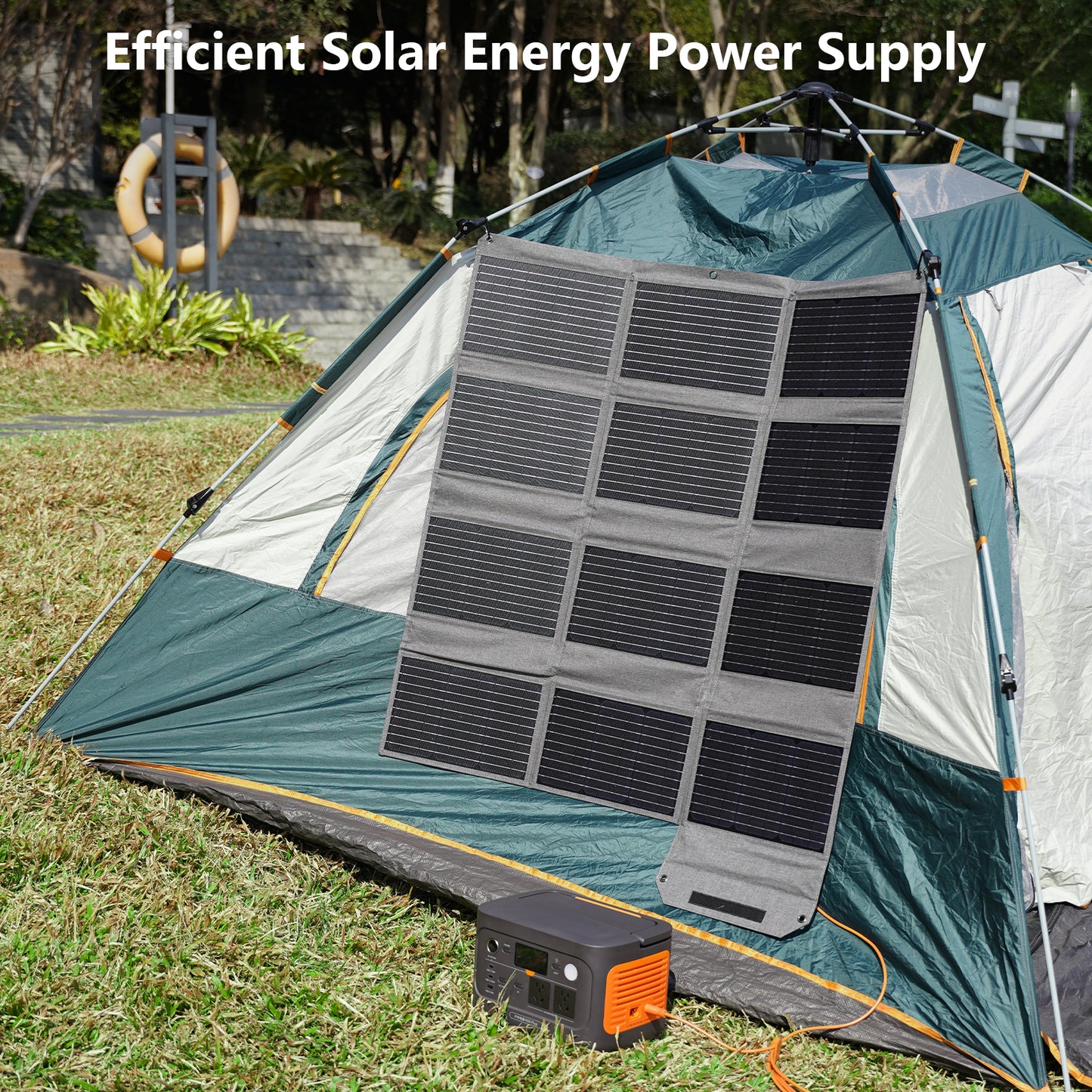 MHPOWOS 120W Portable Solar Panel