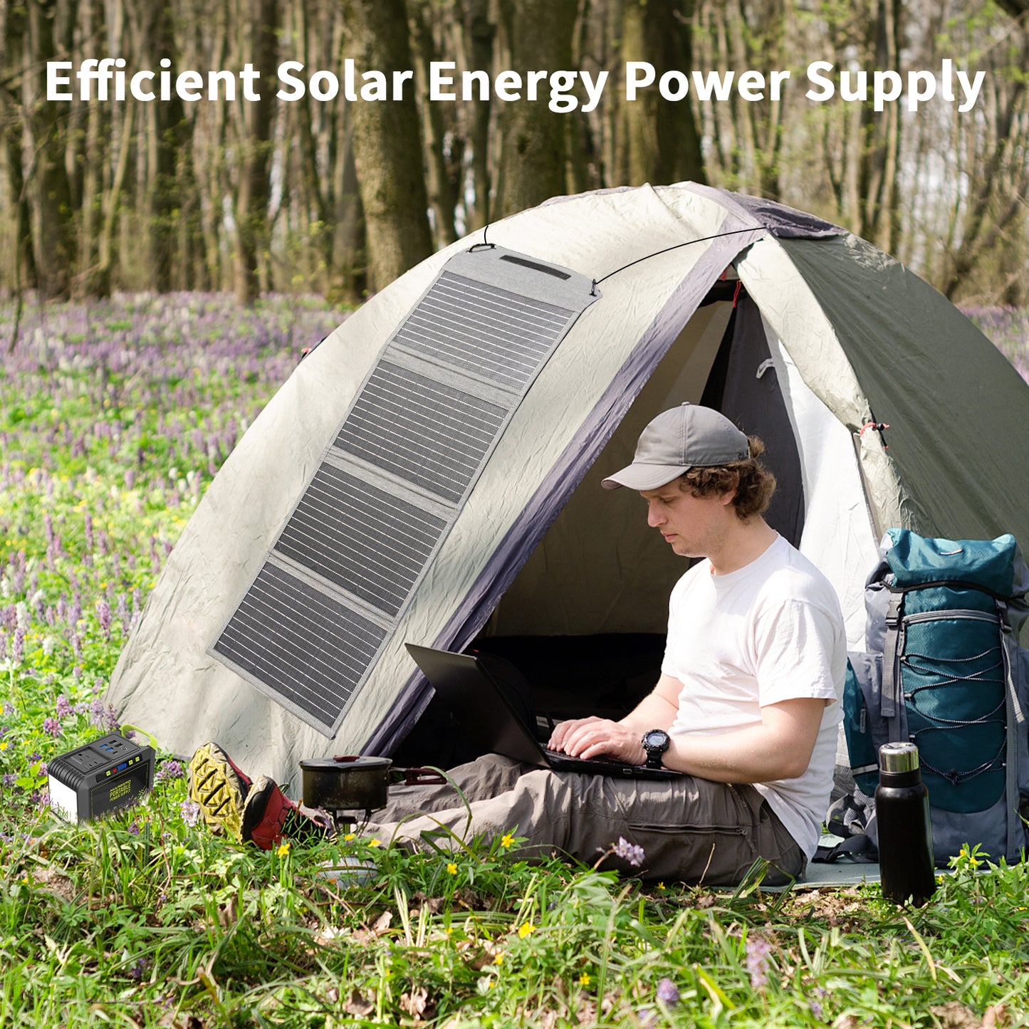 MHPOWOS 40W Portable Solar Panel