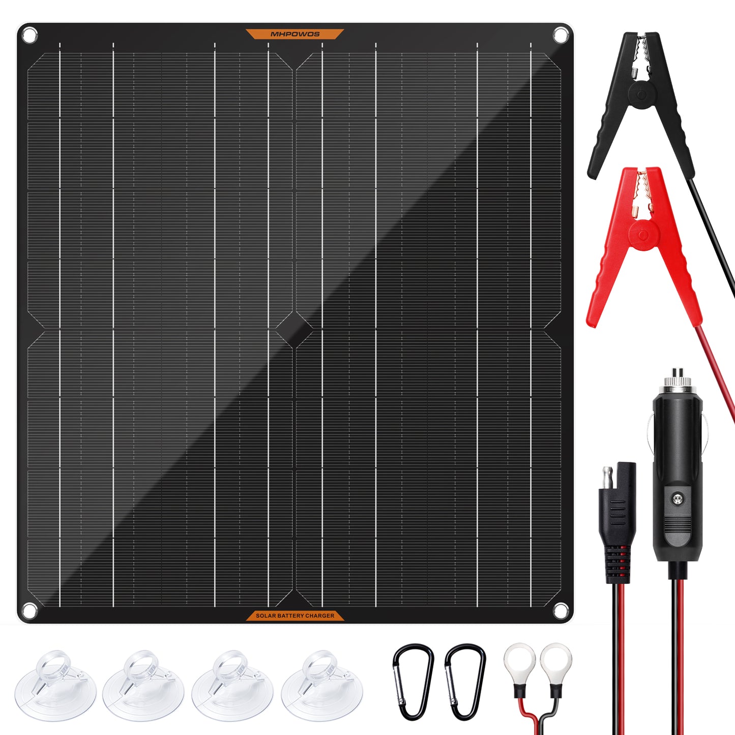 MHPOWOS 50W Solar-Batterie-Erhaltungsladegerät