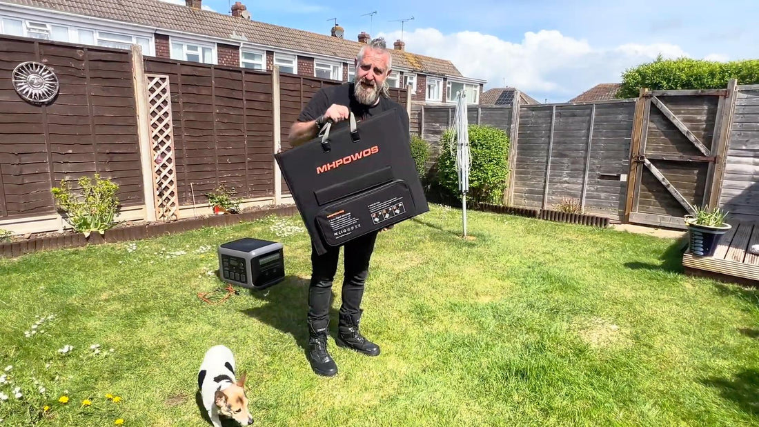 MHPOWOS 220W Faltbares Solarpanel – Perfekt für Camping, Wohnmobile und Notstrom in Deutschland