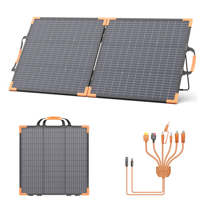 MHPOWOS 100W Bifacial Foldable Solar Panel