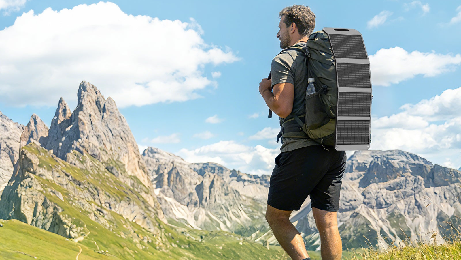 Best Portable Solar Panel Charger for Camping, Hiking, Bike Ride ( MHPOWOS )