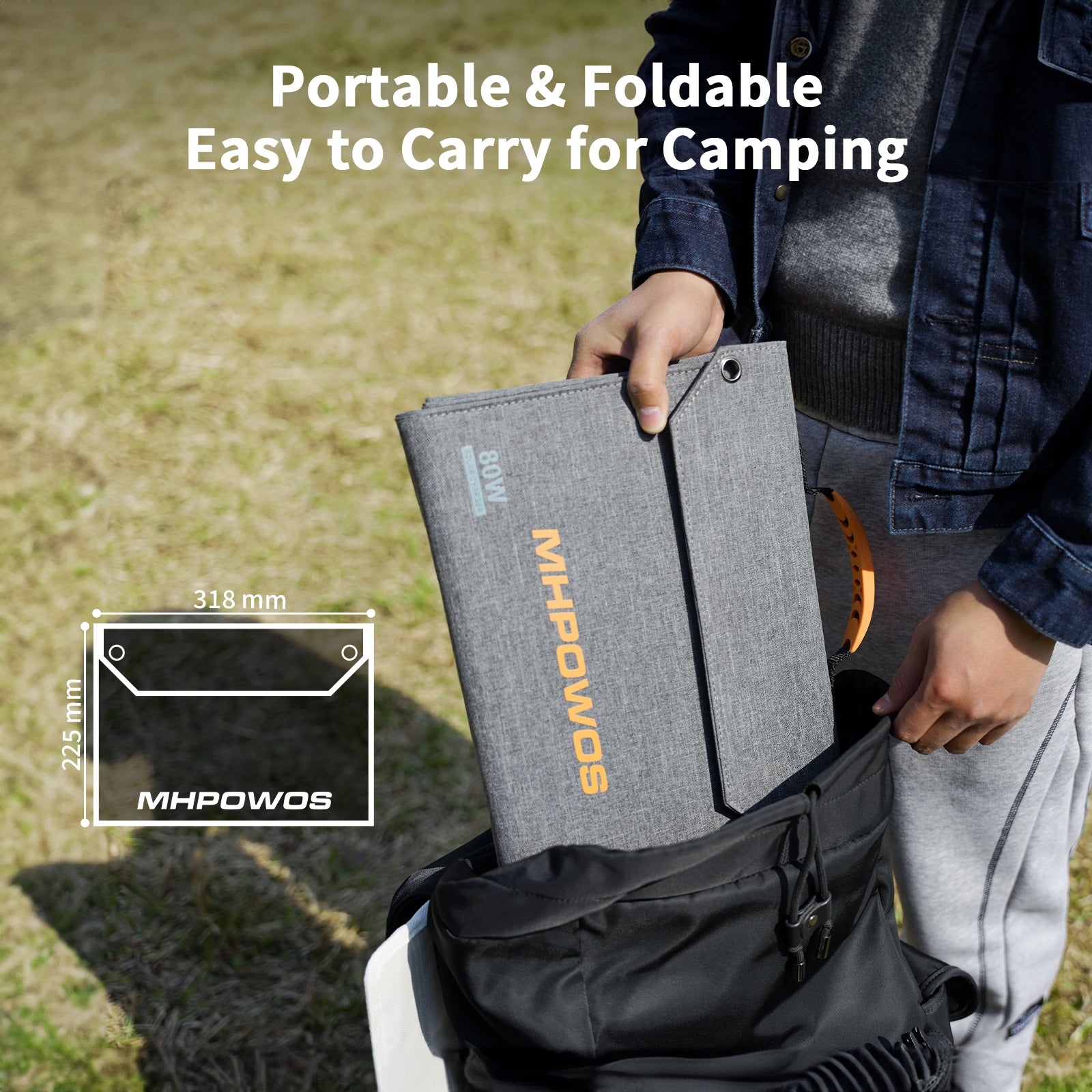 MHPOWOS 80W faltbares Solarpanel