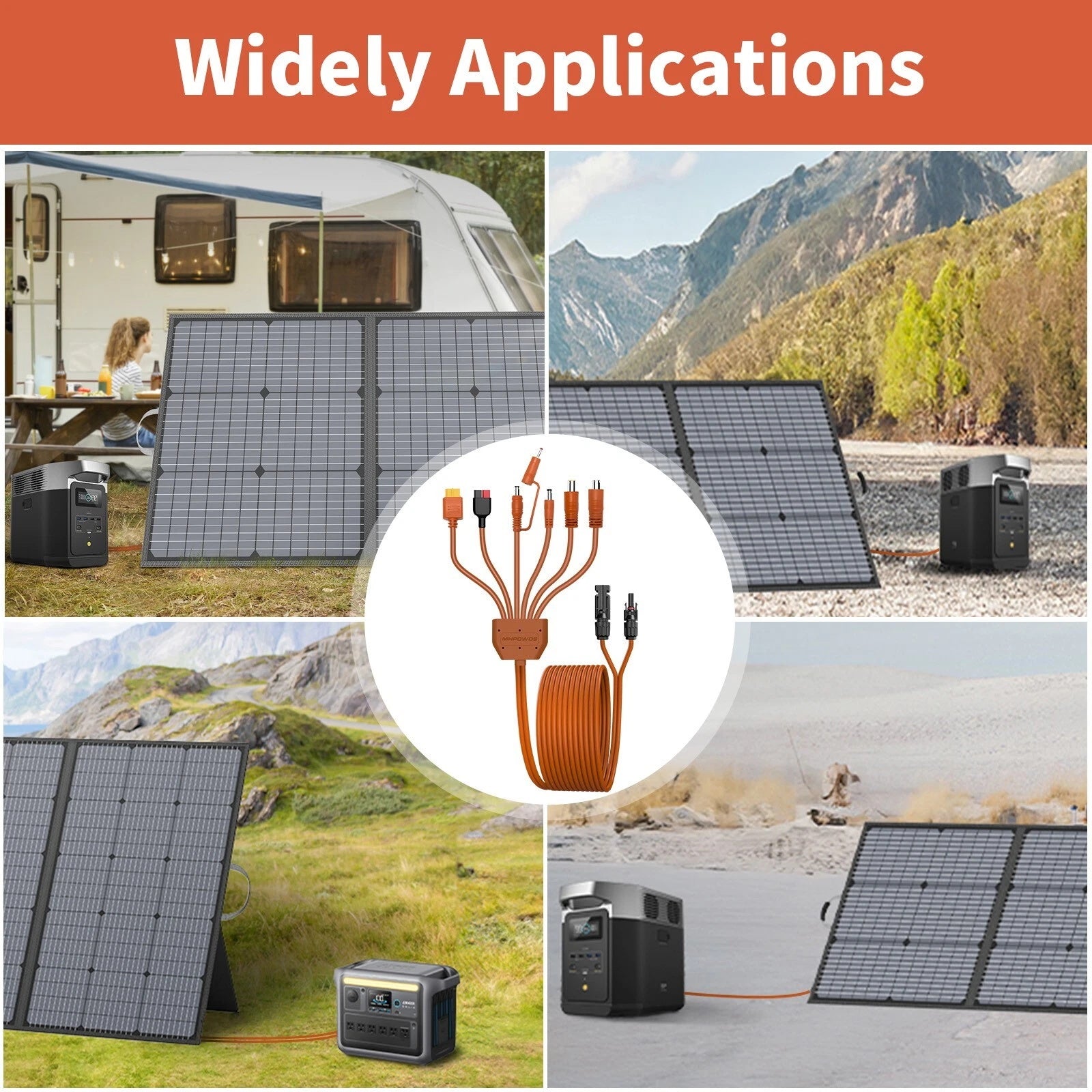 MHPOWOS MC4 Solarpanel-Verlängerungskabel 3,5 m/11 ft