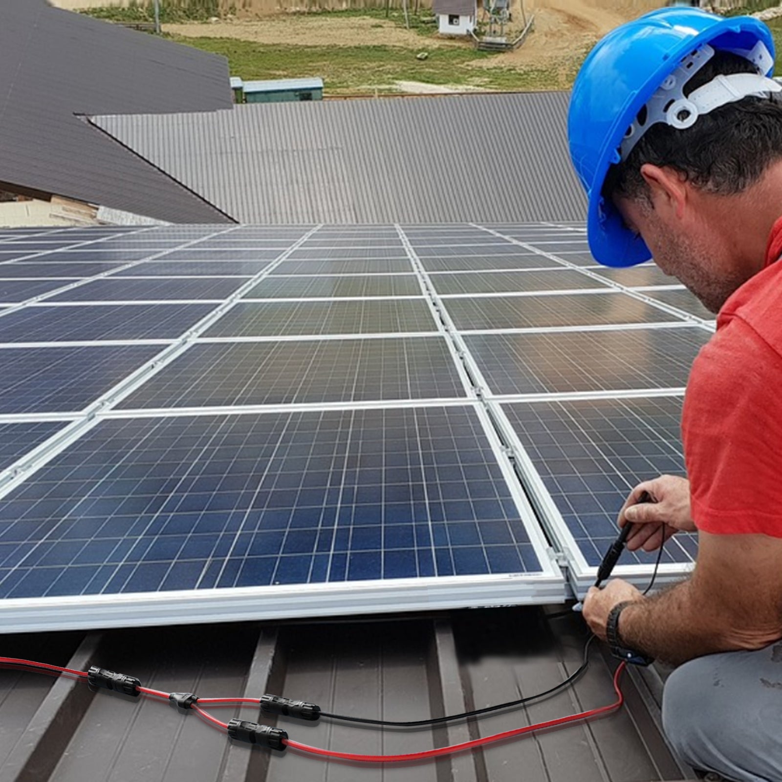 MHPOWOS MC4 Solarpanel-Verlängerungskabel 3,5 m/11 ft