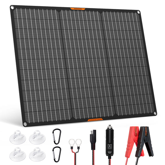 MHPOWOS 50W Solar Battery Trickle Charger Maintainer
