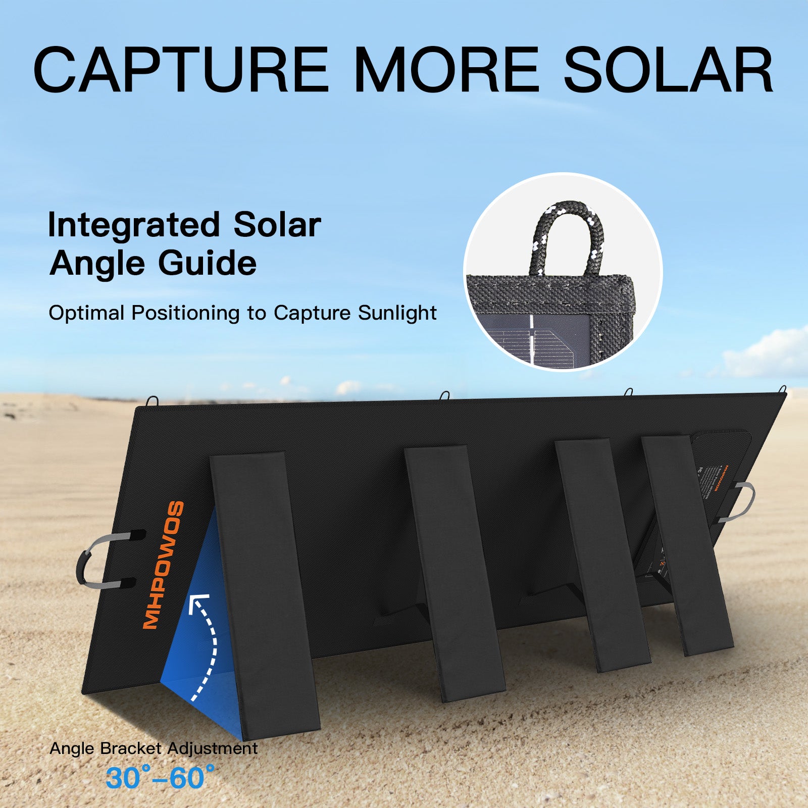 MHPOWOS 400W faltbares Solarpanel