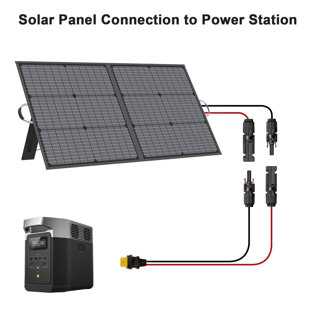 MHPOWOS MC4 to XT60 Solar Charge Cable 11FT (3.5M)