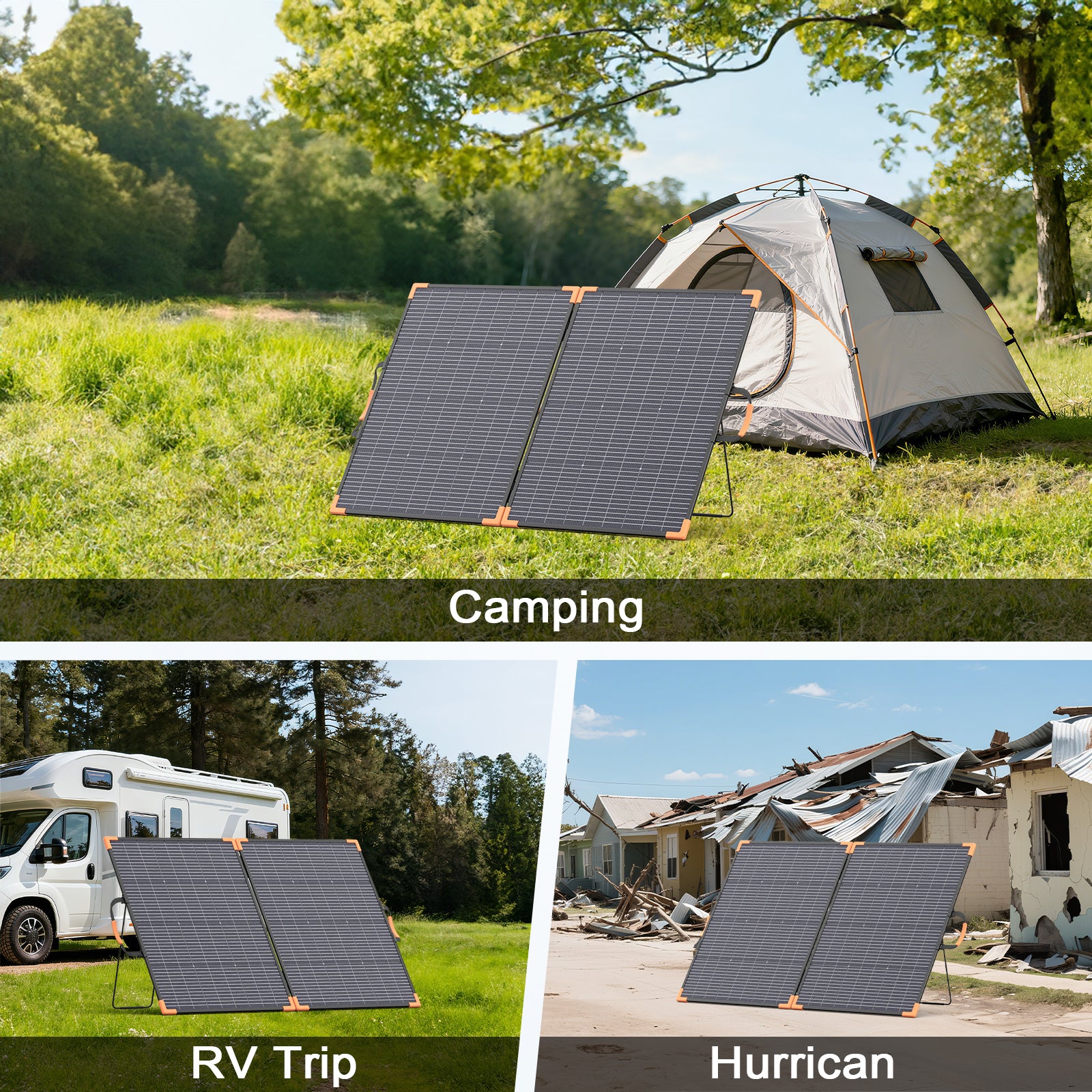MHPOWOS 200W bifaziales faltbares Solarpanel