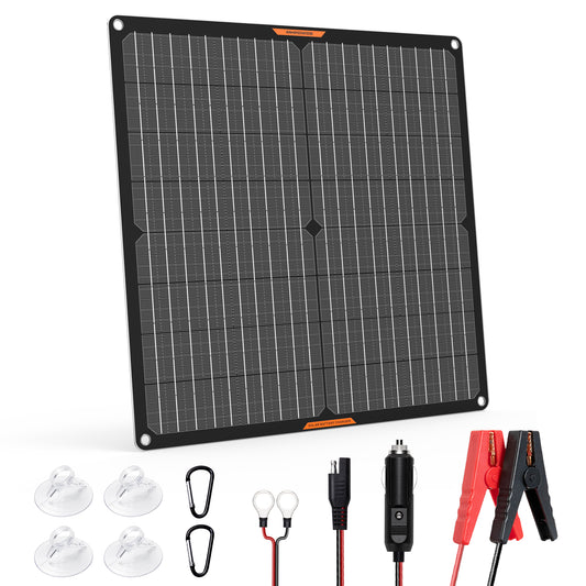 MHPOWOS 30W Solar Battery Trickle Charger Maintainer