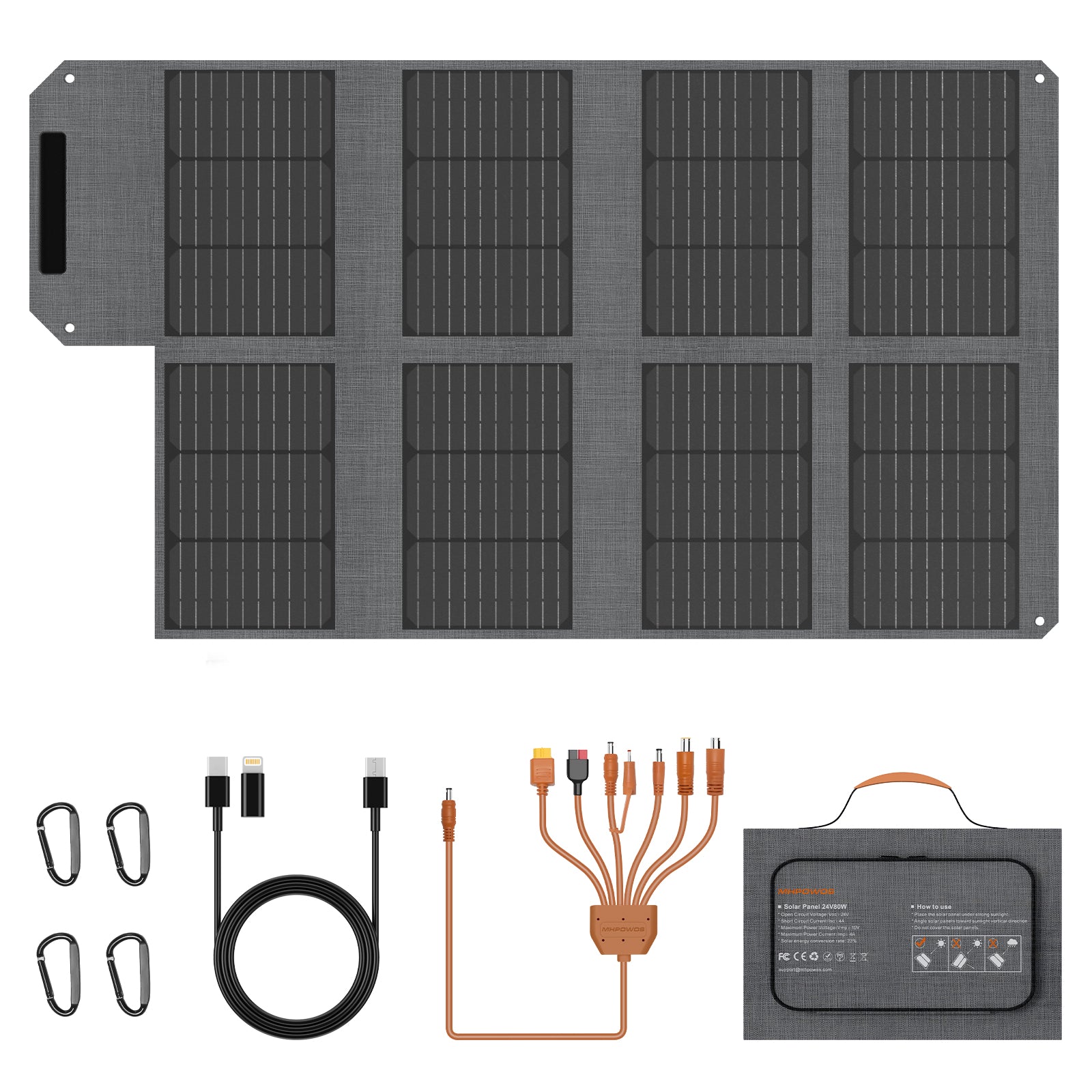 MHPOWOS 110W faltbares Solarpanel
